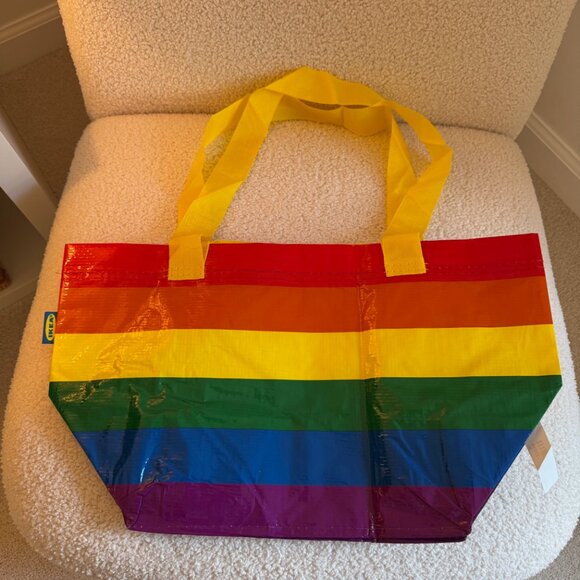 NWT! Ikea STORSTOMMA Multicolor Bag - Large - Picture 5 of 7